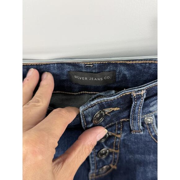 Cute Silver Jeans Size 25 33L Slim Bootcut - Picture 3 of 5